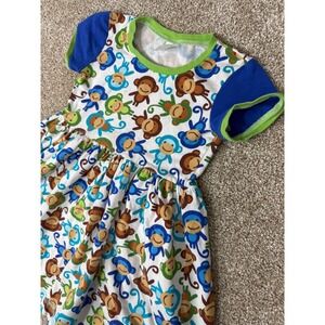 KPea Kids Girls Monkey Dress Knit Multicolor 4T USA Matilda Jane Style
